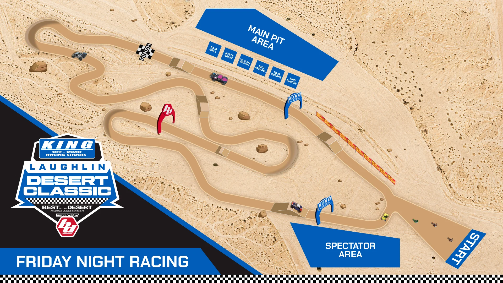 LDC Friday night racing infield map